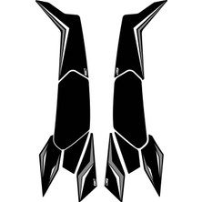 GP Kompozit Honda PCX 125 / 150 2025-2026 Uyumlu Yan Alt Ayak Pad Gri