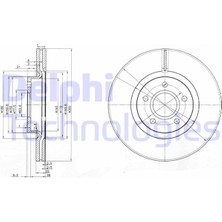 Delphi On Fren Dısk Aynası Focus Iı-Iıı 04 17 C Max 03 07 Kuga I-Iı 08 Connect 14 Volvo C30 C70 Iı S40 Iı V50 04 12 Olcu 300 25