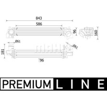 Mahle Turbo Radyatoru B38 Bmw F40 F44 F45 F46 F48 F39 Mını B36 B38 F54 F55 F56 F57 F60 Premıum Lıne