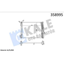 Kale Xmpdby Radyatör Opel Mokka 1.4-1.6 12- Mokka x 1.4-1.6 Cdti 12- 1300365-1300366-42418327-94552132