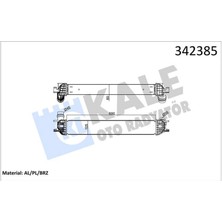 Kale Turbo Radyatörü Intercooler Laguna Coupe-Laguna Iii-Latitude 1.5 Dci Al-Pl-Brz Almla