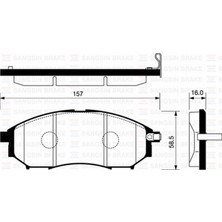 SANGSIN Ön Balata Navara 2.5 Dci 05-10 Qashqal 07-11 Kaleos 2.5 2.0dci 08 Pathifinder 05-10 GDB3392 Almla