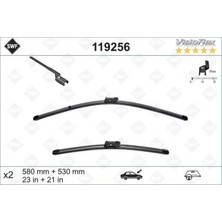 Valeo Lvsqvr Swf Visioflex Flat Blade X2 580 530 mm Land Rover Evoque 09/11 . Range Rover Evoque 09/11