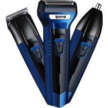 Empressco IP-2020 Çok Amaçlı 3 Başlıklı Tıraş Makinesi, Profesyonel Kullanım Için Mavi