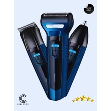 Empressco Titanyum Pro Edition Çok Başlıklı Çok Fonksiyonlu Tıraş Makinesi Lacivert