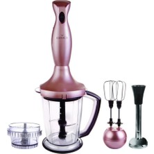Empressco Pembe Blender Seti, Güçlü ve Şık Tasarım, Hızlı Karışım, Dayanıklı ve Kullanışlı
