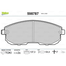 Valeo 9001131 - Ön Balata Nıssan Juke 10 350 Z 03 Maxıma Qx 88 99 2.0ı Pulsar 14 Suzukı Sx4 06 Fte Kırmızı Kutu