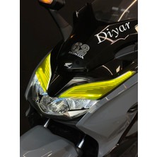 Motiker Honda Forza 250 2018 Model Far Sticker Sarı