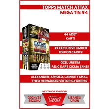 Toyfest Topps Match Attax 24/25 Mega Tin 4 Futbol Temalı Oyun Takımı İtalya Menşeli