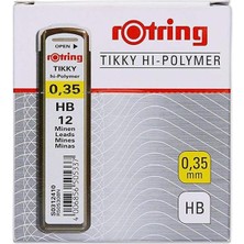 Rotring Siyah Kalem Ucu 0.35 mm Hb Uç Min 10'lu Paket