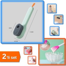 Hereveoyuncak Hazneli Temizlik Fırçası + Silikon Yüz Temizleme Fırçası ve Maske Uygulama Spatulası - 2li Set E1J2J