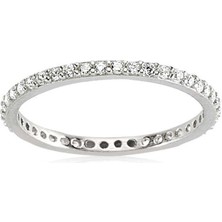 Gumush Hk Gümüş Kadın Yüzük Ince Tamtur Bayan Alyans Yüzük|gümüş Takı Hediyelik Ürünler