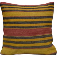Kilim Antik El Dokuma Dekoratif Kilim Kırlent Yastık Kılıfı 0943 - Yeni - Çok Renkli