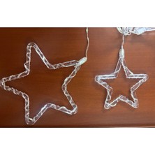 Hediye Bahçesi Yıldız Perde LED 10 Saçaklı