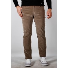 Ncs Jeans Erkek Kadife Pantolon Likrali Regular Fit Vizon 2228