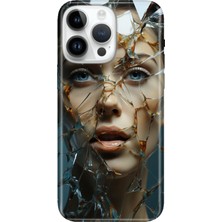 Senada iPhone 15 Pro Max Kılıf Desenli Baskılı Tpu Rubber Kapak Cam Kırığı