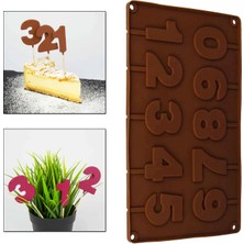 Tahtakale Toptancı Silikon Kalıp Bombeli Pasta Rakam Şeker Lolipop Kalıbı