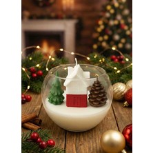 Yılbaşı Cam Fanus Mum Seti