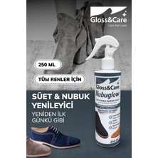 Gloss&Care Nubuglow™ Süet Nubuk Ayakkabı Yenileme Spreyi Bot Çanta Renk Canlandırıcı ve Koruyucu Sprey 250 ml