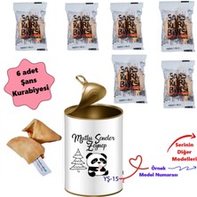 E-Hediyeci Kişiye Özel Ilginç Konsept Hediye Kutu - 6 Adet Sürpriz Mesajlı Şans Kurabiyesi