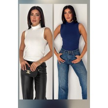 Noa Noa 2\'li Paket Kadın Kolsuz Boğazlı Basic Body – Sleek Core