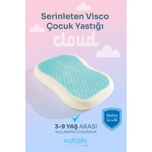 Softlife Cloud Serinleten Visco Çocuk Yastığı Jelli Visco Yastık Uyku Arkadaşı Serinleten Yastık 45x30x8 cm