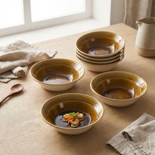 Güral Porselen Valeron 6 Adet Çorba Kasesi Reaktif Saura Vr 137