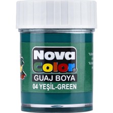 Karslıoğlu Nova Color Guvaş Boya Yeşil Şişe 12'li Paket