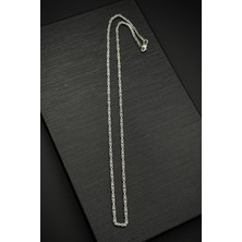 Frnch 925 Ayar Gümüş Italyan Model Kral 2 mm Gümüş Renk Kolye FRJ30843-943-A6