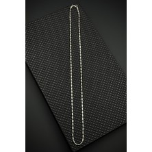 Frnch 925 Ayar Gümüş Italyan Model Gümüş Renk Erkek Kolye FRJ30920-1020-A