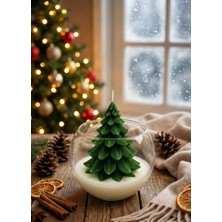 Yılbaşı Cam Fanus Mum Set