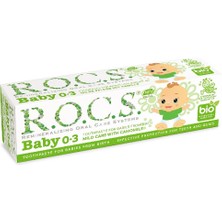 Al-Kar Ticaret Rocs Baby Papatya Özlü Diş Macunu 35 ml 0-3 Yaş İçin Yutulabilir Özellikte Etkili Koruma