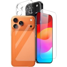 Teleplus iPhone 17 Pro 3lü Avantajset Ekran Koruyucu Arka Mat Kısım Kamera Koruyucu