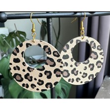 Kanem3D Leopar Halka Küpeler