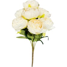 Lara Decor Krem 6'lı Şakayık Demeti