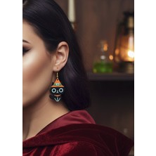 Kanem3D Cadı Kedi Küpeler