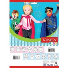 Taneks Tanex Stıcker Eğlenceli Maskeler 3 Adet (Kız/erkek)