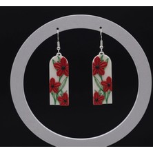 Kanem3D Uzun Çiçek Küpe