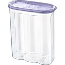 Al-Kar Ticaret Buffer® 2 Kapaklı Ölçekli Erzak Kuru Gıda Saklama Kutusu Kabı 2,4 LITRE-SA940