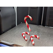 Empressco Renkli Noel Ağacı Süsü, 3'lü, Şeker Temalı, Klasik Tasarım, Dekoratif, Sevimli.