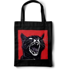 INKD Bez Çanta – Angry Cat Tasarım - 35X40
