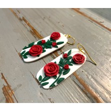 Kanem3D Tomurcuk Gül Küpe