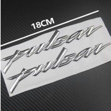 Pulsar Logo Yazı Amblem Sticker Etiket Seti 3D NS200-125-150