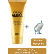 Ersağ Amira El & Vücut Bakım Kremi 100 ml + (Sabunluk Hediyemiz) 271-08