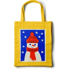 INKD Gabardin Bez Çanta – Kardan Adam Tasarım - 35X40 - Tote Bag