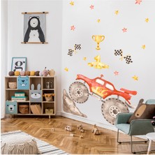 Artikel Yarış Arabası Çocuk Odası Duvar Sticker 50 x 70 cm