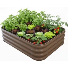 Bahçe Kulesi Modüler Yükseltilmiş Bahçe Yatağı Yükseltilmiş Sebze Yatağı No:5 (110X85) Bej