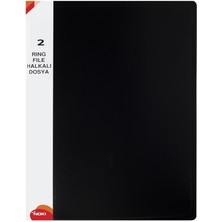 Noki 2 Halkalı Dosya A4 Siyah RB512-190