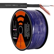 Zibox MagicVoice B96 Profesyonel Tek Damarlı Blendajlı Enstrüman Mikrofon Kablosu Mono 100 Metre (Mor)