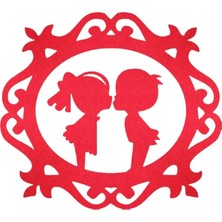 Empressco Keçe Yılbaşı Süsleri, 6 Adet, Kırmızı ve Çok Renkli, Şık ve Neşeli Dekorasyon Seti